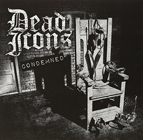Black and white album cover depicting an electric chair and text.