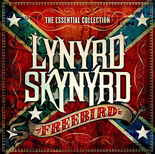 Lynyrd Skynyrd “Free Bird” CD cover with stars and Confederate flag.