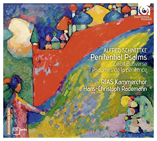 CD cover featuring colorful, abstract painting of a town and figures.