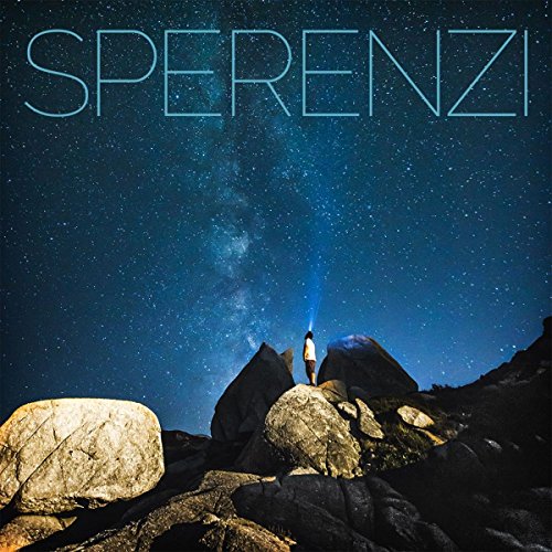 CD cover: person silhouetted against a starry night sky and rocks.