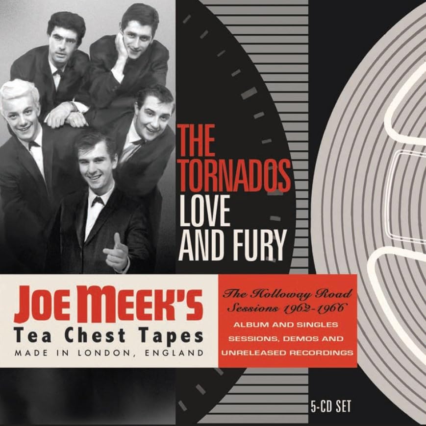 CD cover for The Tornados’ “Love & Fury” with band photo.
