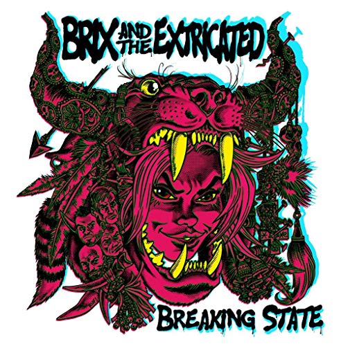 CD cover: pink and black illustration of a panther and woman’s face.