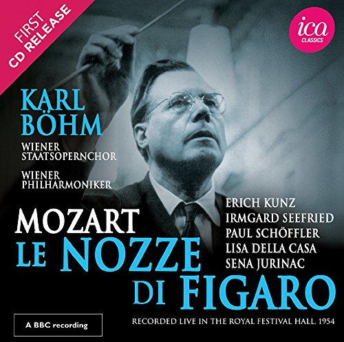 CD cover featuring Karl Bohm holding a baton, with text overlay.