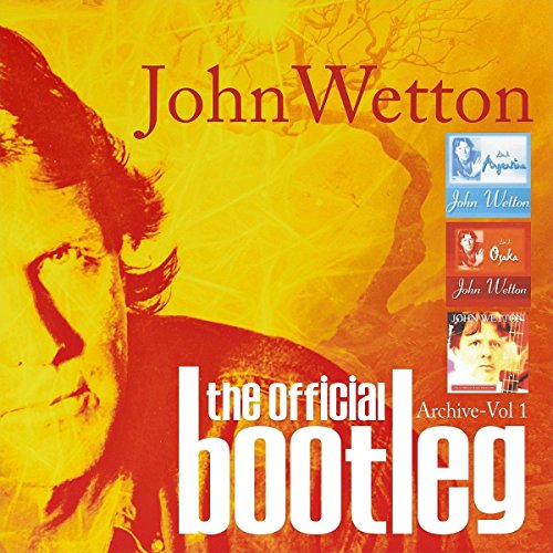 John Wetton album cover with his portrait and three mini album covers.