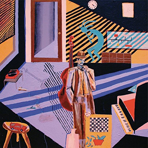 Album cover for Mild High Club’s Skiptracing, featuring a painted man with a guitar.