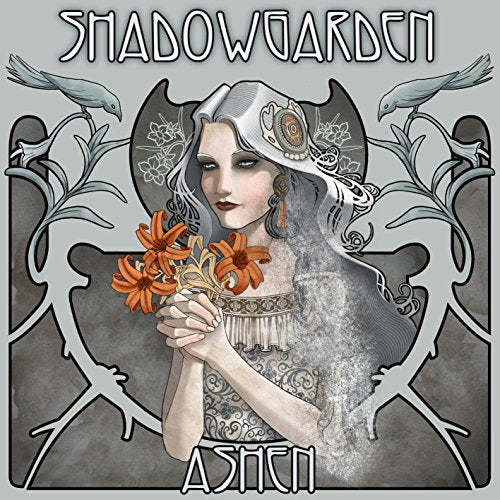 CD cover: woman with flowing hair, birds, and orange flowers.