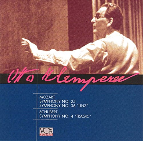 CD cover featuring conductor Karl Klemperer, Mozart and Schubert symphonies listed.