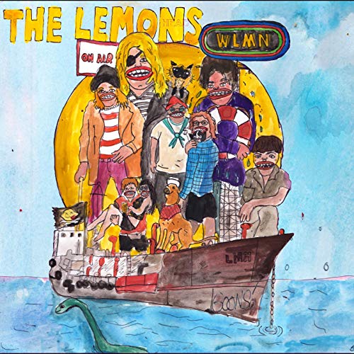 Album cover for "Lemons - Wlmn" featuring cartoon figures on a boat.