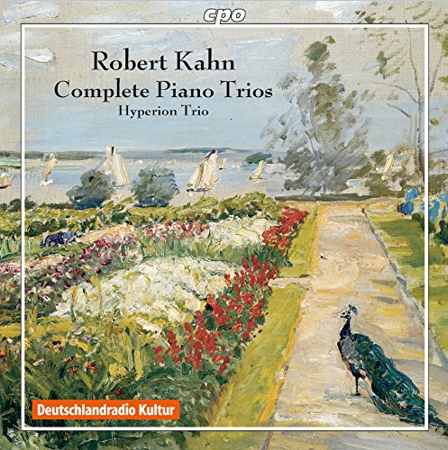 CD cover featuring a serene garden painting with a peacock on a path.