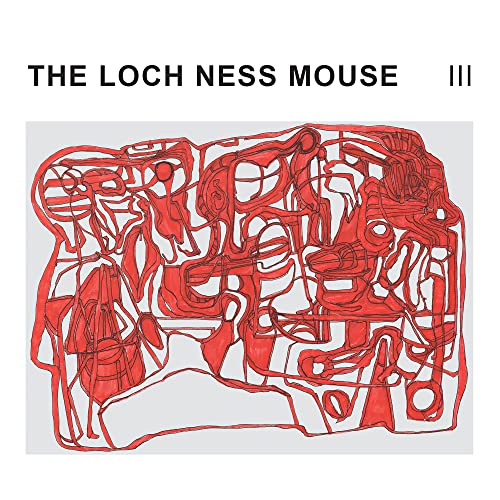 Vinyl album cover for "The Loch Ness Mouse III" with abstract red art.