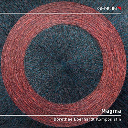 CD cover: abstract red and blue circular design, text “Magma”.