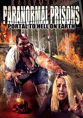DVD cover art: man attacking woman, burning prison in background, with bold title text.