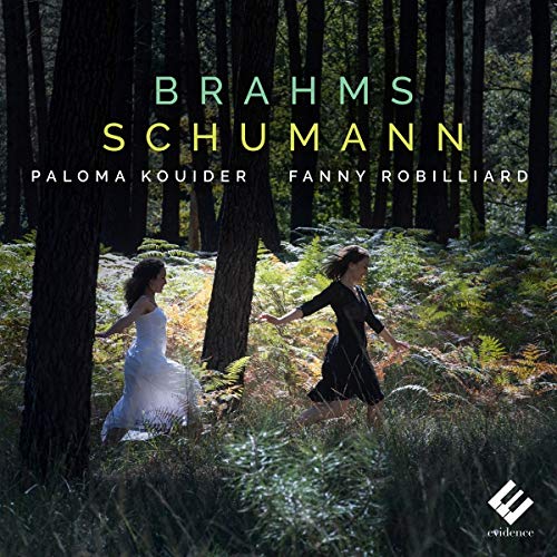 CD cover featuring two women in a forest, holding hands, with text overlay.