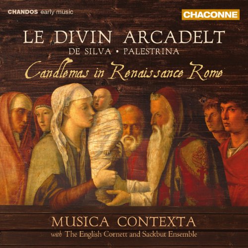 CD cover depicting a Renaissance painting of the Presentation of Jesus.