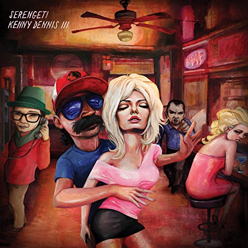 CD cover art depicting a crowded, dimly lit bar scene with stylized figures.
