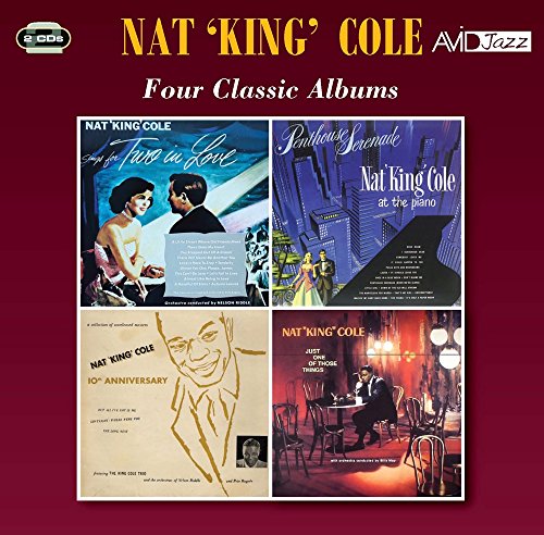 CD cover for Nat King Cole’s “Four Classic Albums” with album art collage.