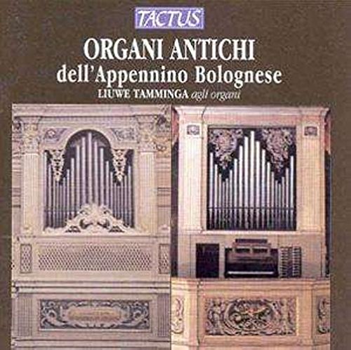 "CD cover featuring two ornate, vintage organ fronts with pipes and intricate carvings."
