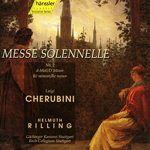 CD cover for Cherubini's Messe Solennelle No. 2, featuring a castle scene.