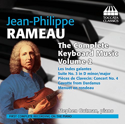 CD cover for Rameau keyboard music, featuring a portrait of the composer.
