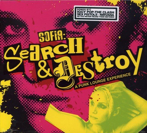 Album cover with a woman's image and "Sofia: Search & Destroy" in yellow text.