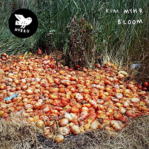 Vinyl album cover for Kim Myhr’s “Bloom” featuring a field of pumpkins.