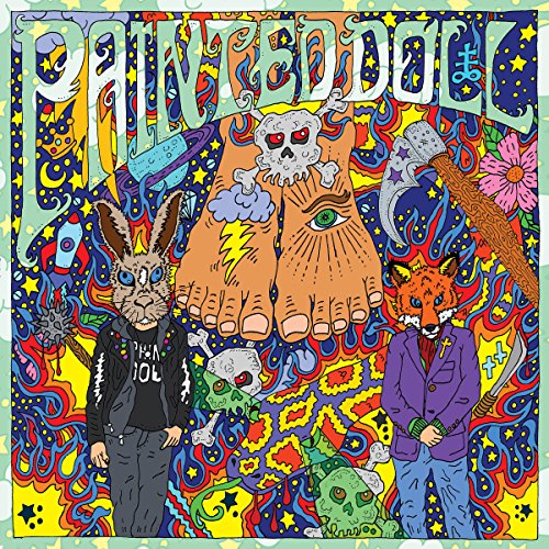 Psychedelic album cover featuring anthropomorphic animals and surreal imagery.