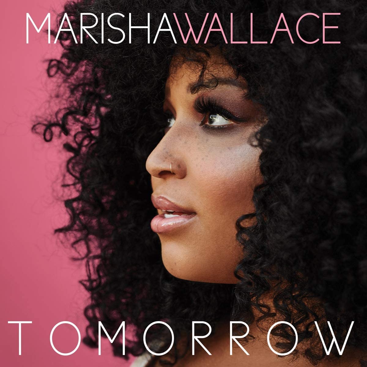 Album cover for Marisha Wallace’s “Tomorrow” featuring a portrait of the artist.