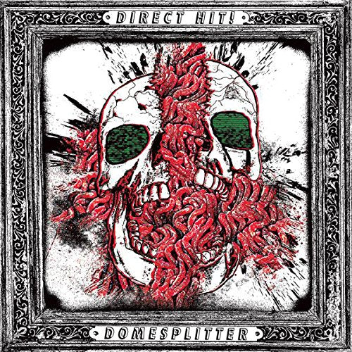 CD cover: skull with red, spiky hair and green glowing eyes.