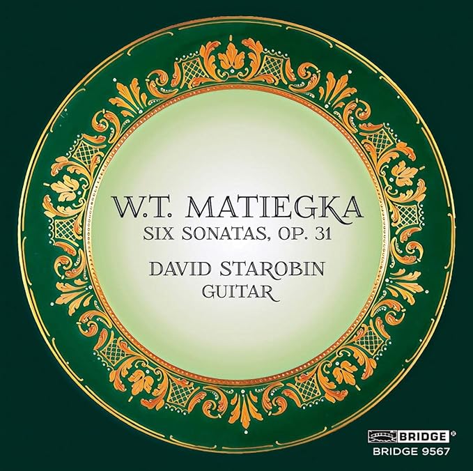 CD cover for W.T. Matiegka’s Six Sonatas, performed by David Starobin.