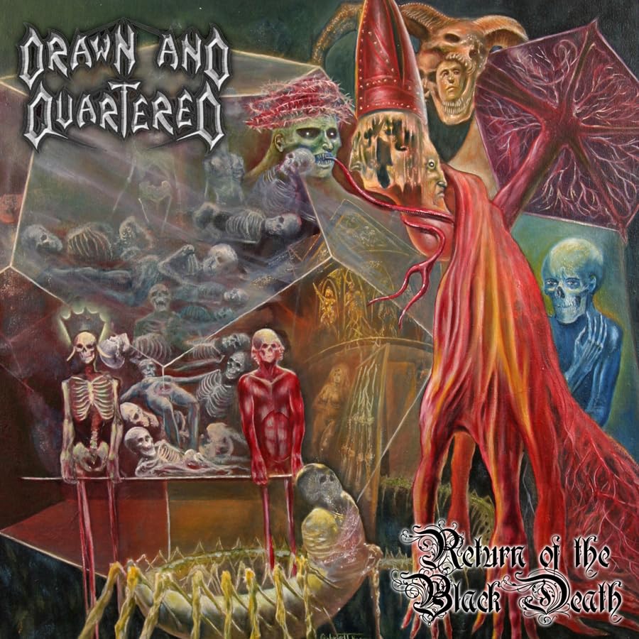 Dark, detailed album cover depicting skeletal figures and demonic imagery.