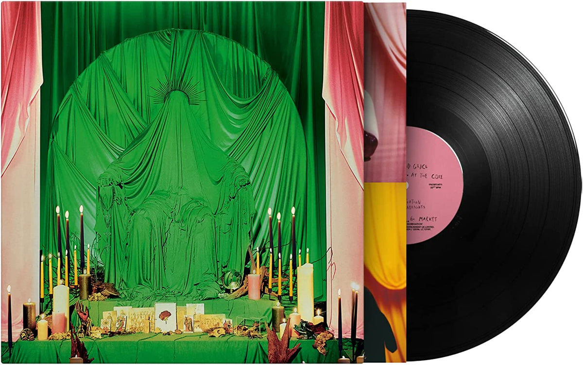 Witch Fever “Congregation” vinyl record with green and pink cover art.