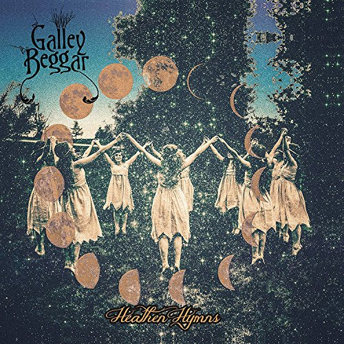 CD cover: figures dancing under moons and trees, titled "Heathen Hymns".