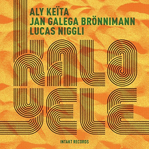 "Orange album cover with stylized black text 'Kalo-Yele' and artist names at the top."