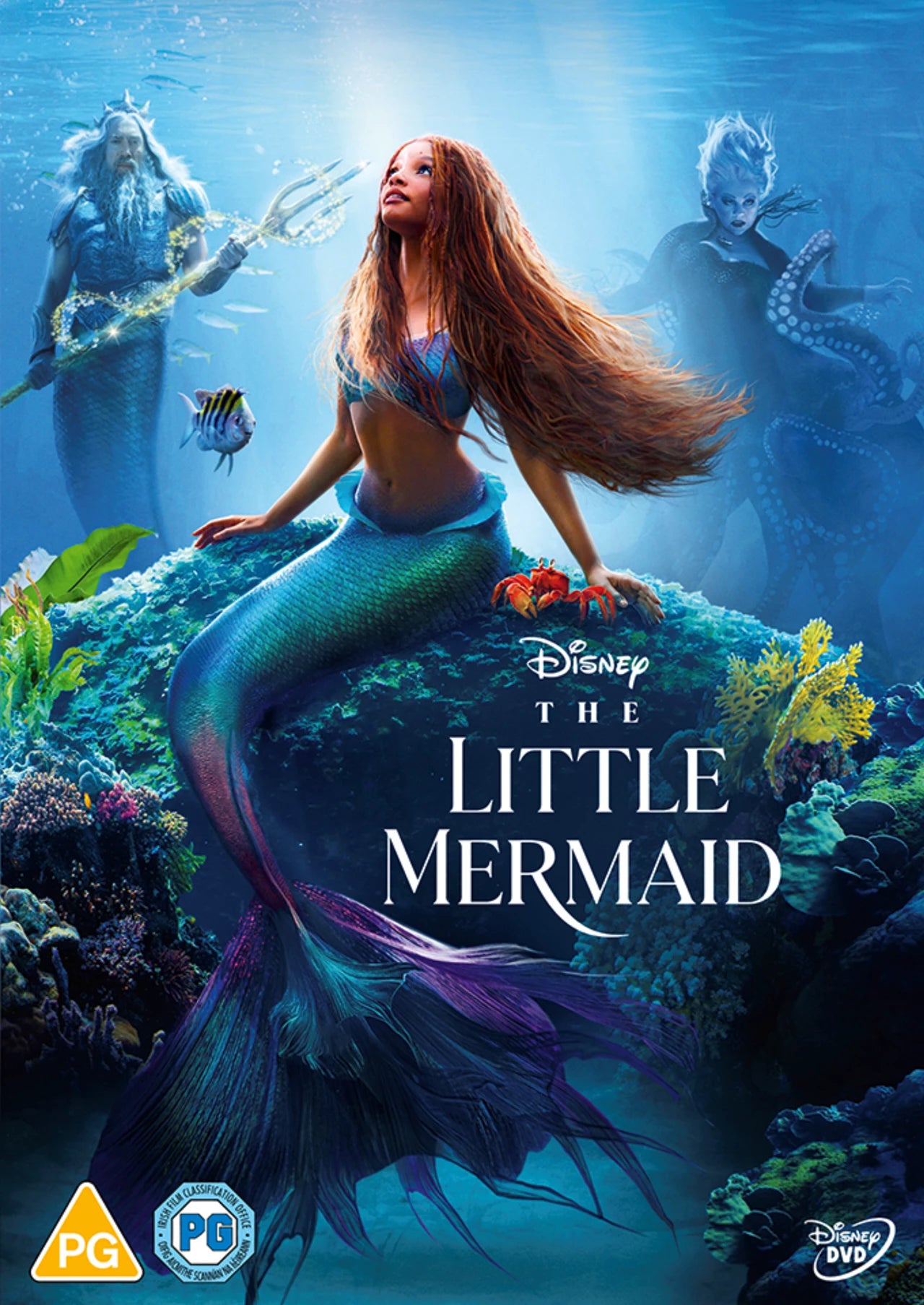 Disney’s The Little Mermaid DVD cover featuring Ariel and underwater scenes.