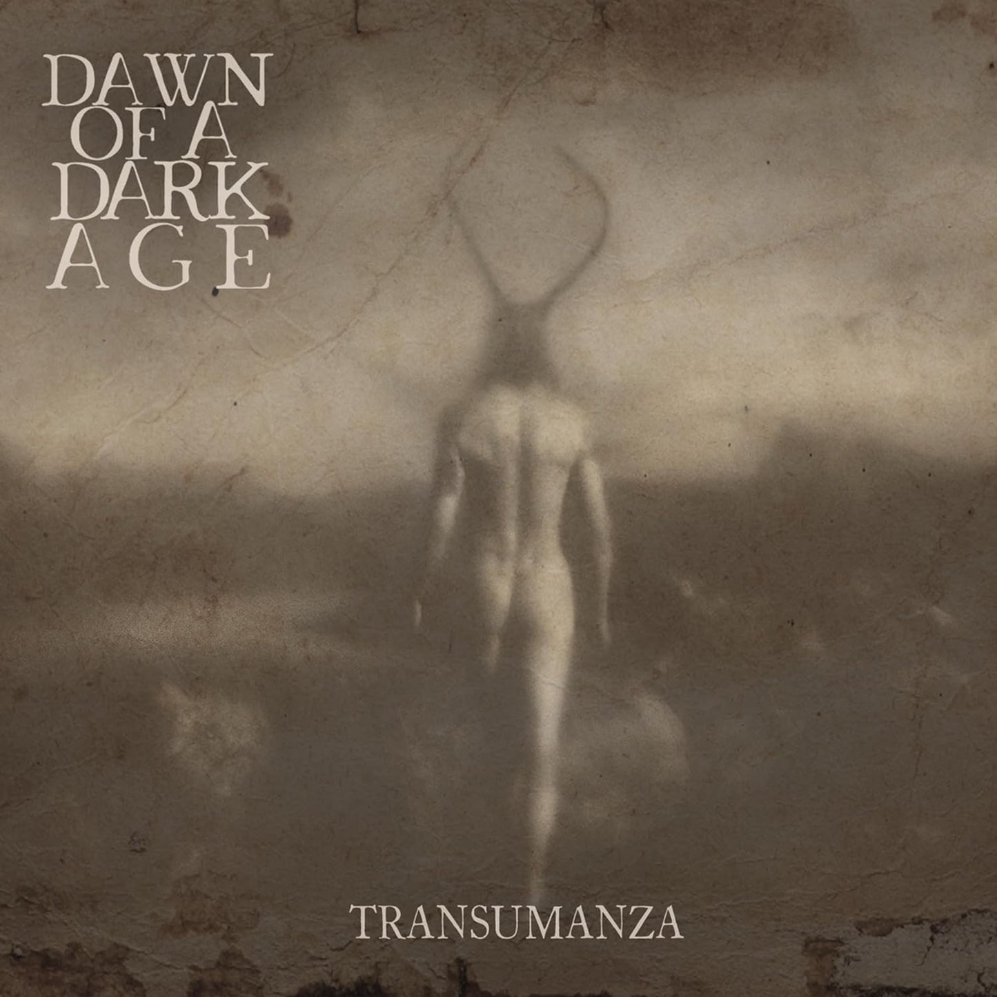 CD cover: ghostly figure on a textured, sepia-toned background.