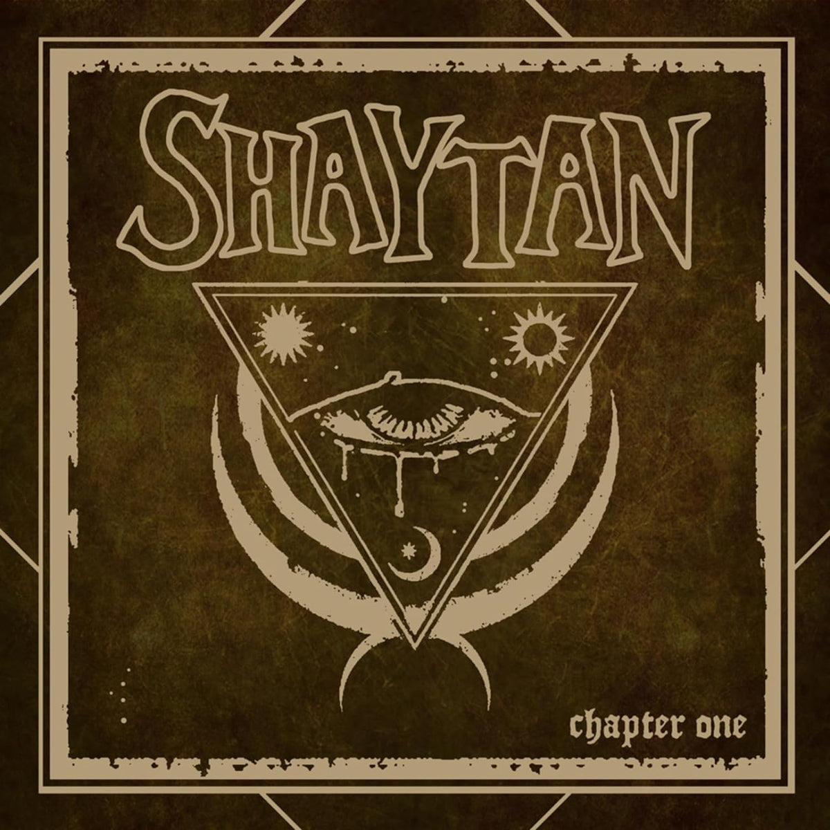CD cover for "Shaytan - Chapter One" with an eye and celestial symbols.