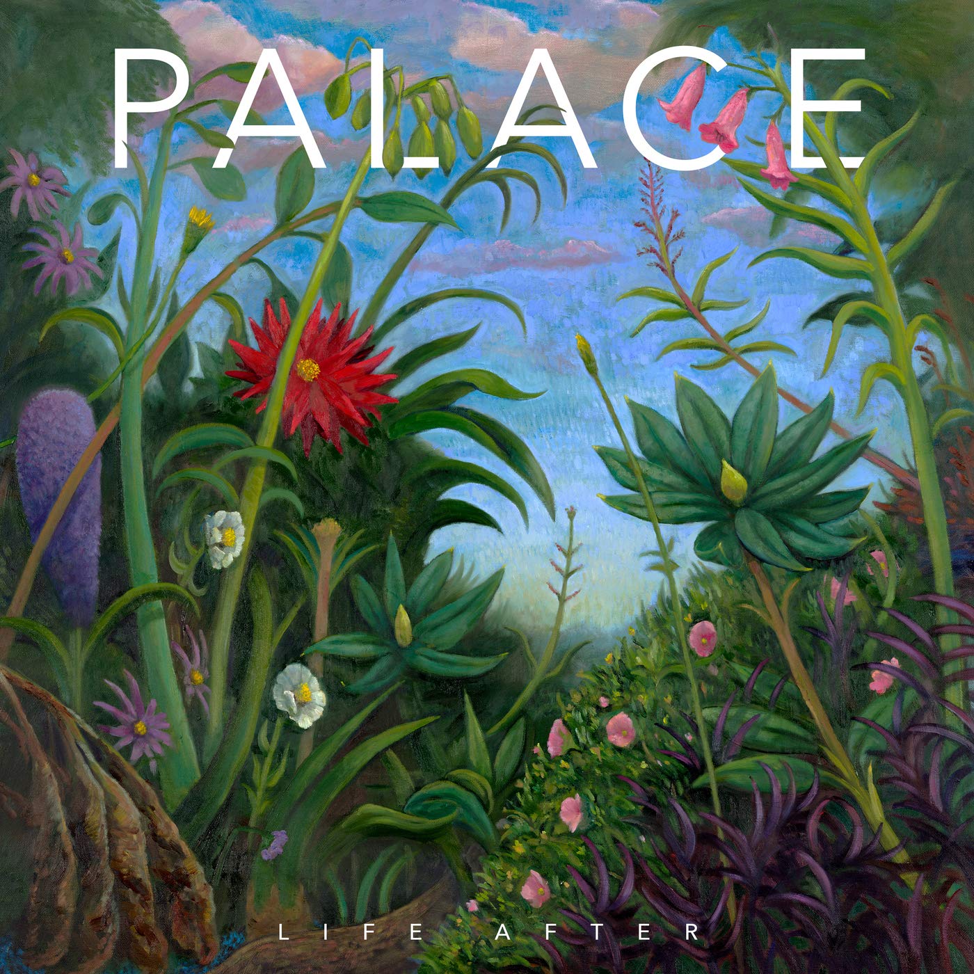 Album cover art featuring a lush, vibrant garden scene with varied foliage and flowers.