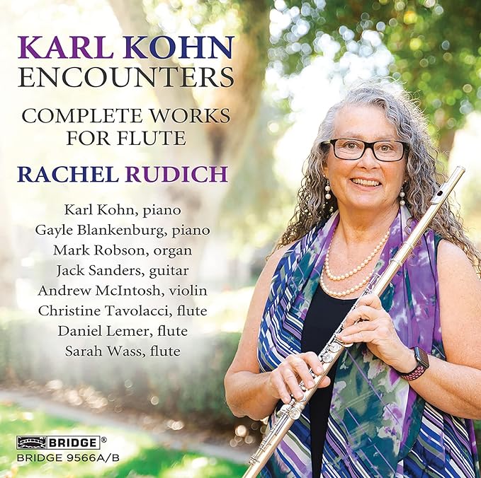 CD cover: Rachel Rudich playing flute, with album title and artist names.