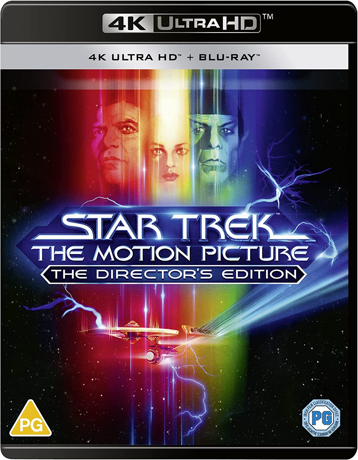 "Blu-ray case for 'Star Trek: The Motion Picture' with rainbow-colored cover art."
