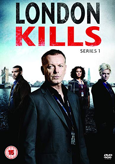 DVD cover for "London Kills Series 1" featuring four characters against a London cityscape.
