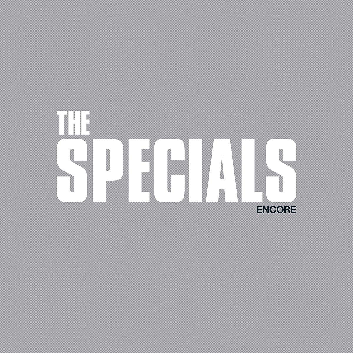 Grey album cover with "The Specials" in white and "Encore" in black text.