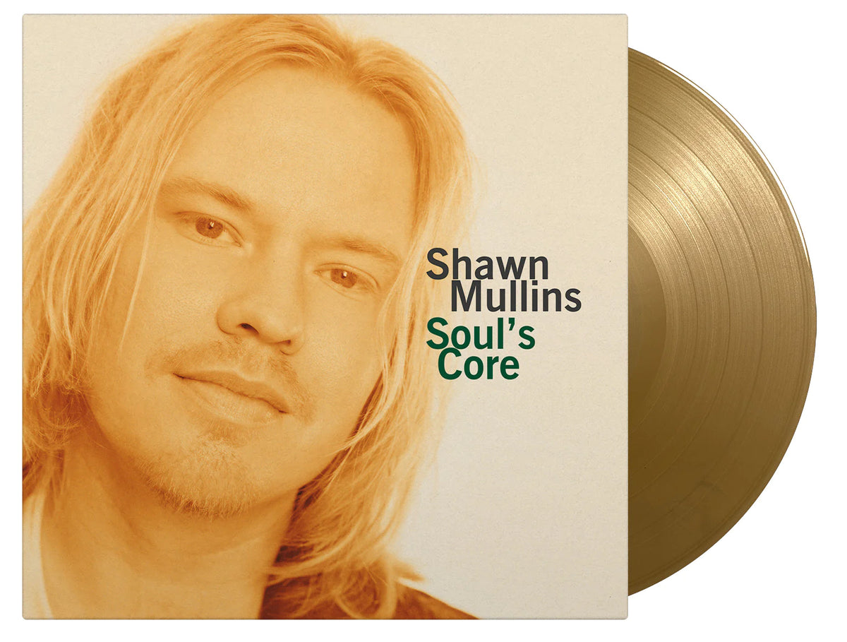 Shawn Mullins’ “Soul’s Core” vinyl record with artist portrait.