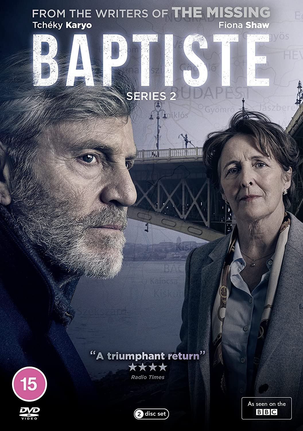 DVD cover for “Baptiste Series Two” featuring two serious-looking people.