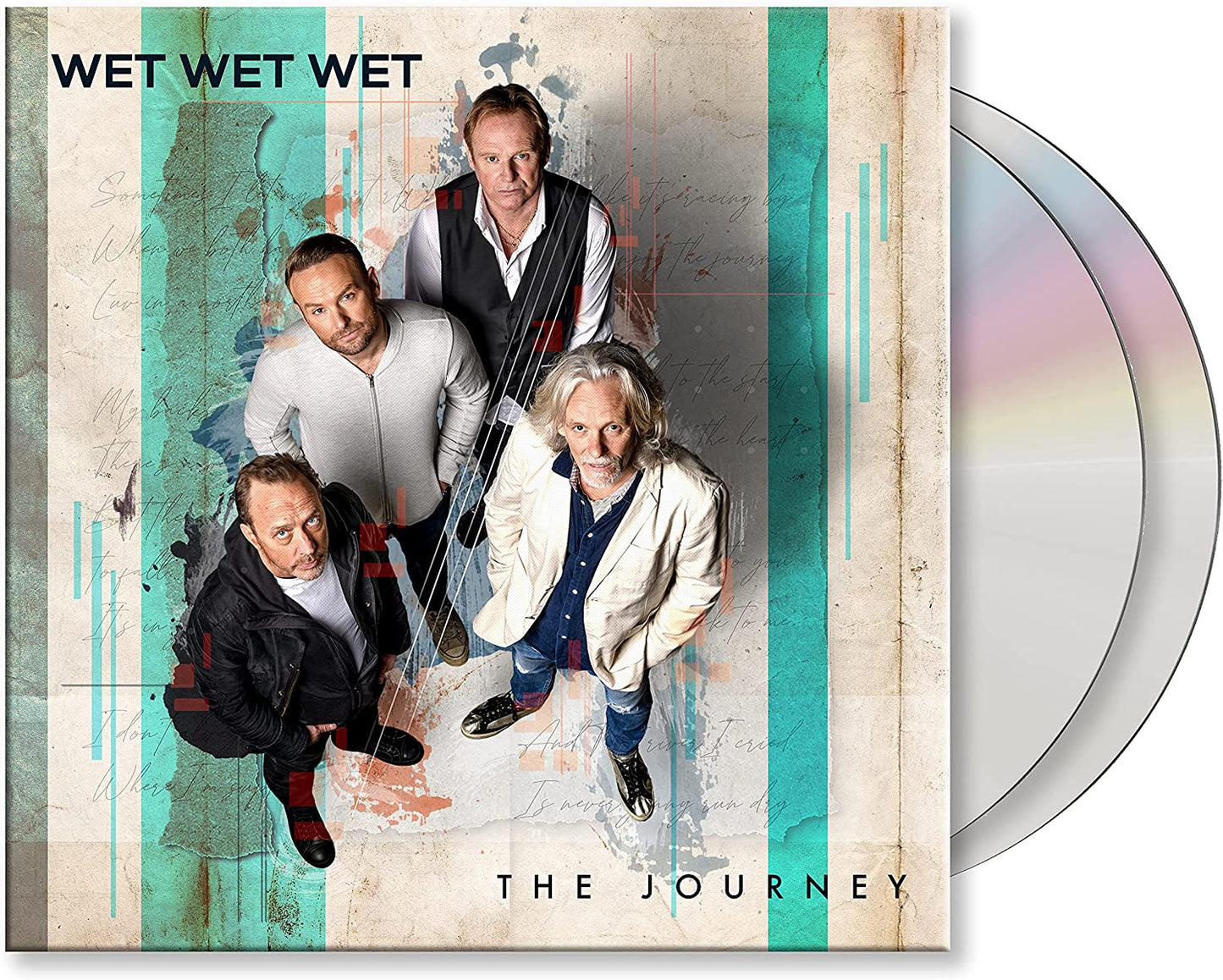 Wet Wet Wet album cover, "The Journey," featuring four band members.