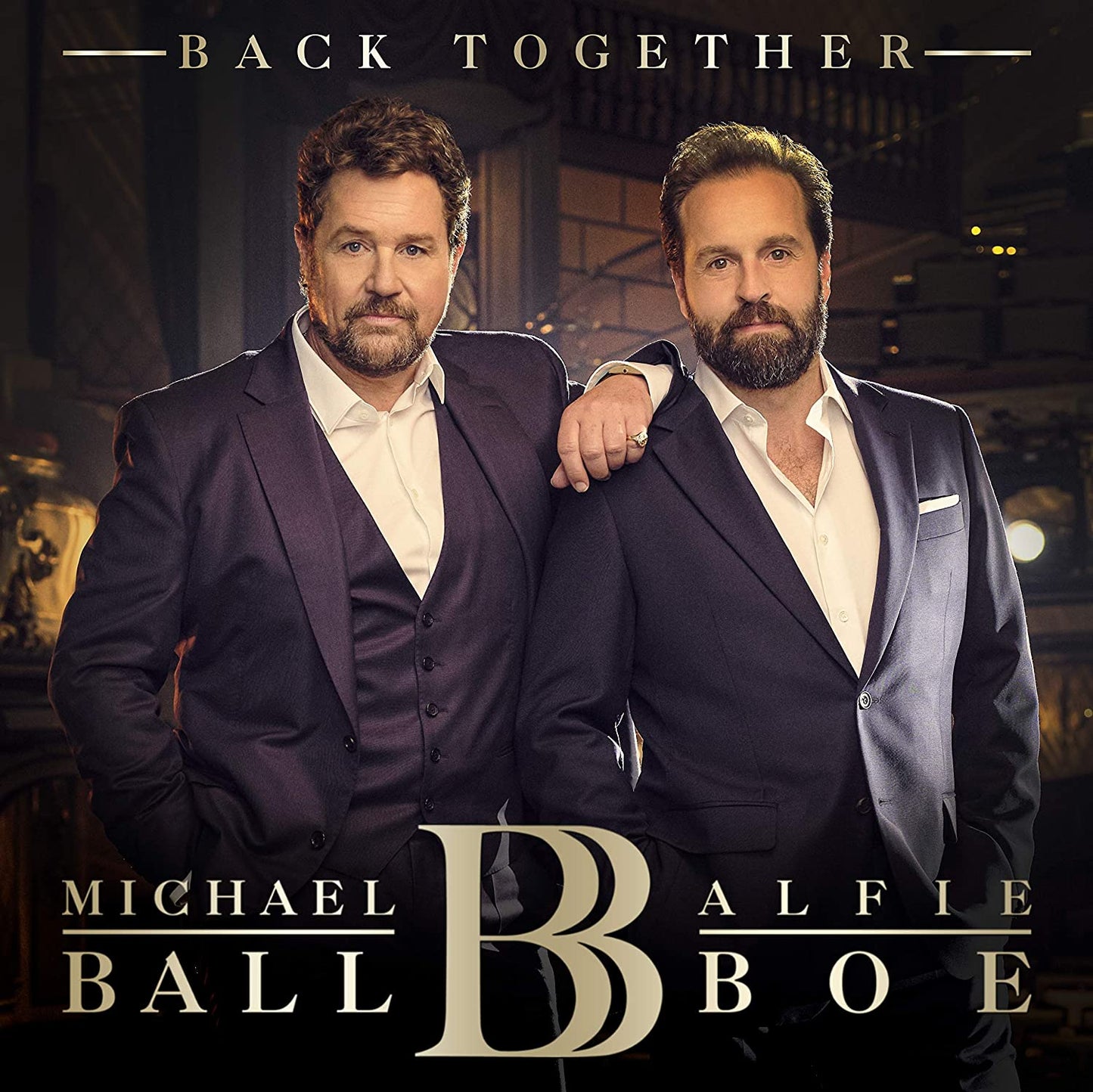 "Album cover featuring two men in suits with the title 'Back Together'."