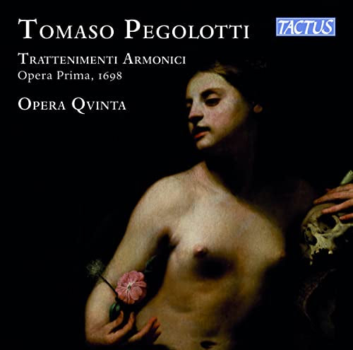 CD cover: Baroque painting of a woman holding a skull and flower.