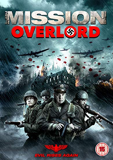 "DVD cover for 'Mission Overlord' showing soldiers and planes in a war scene."
