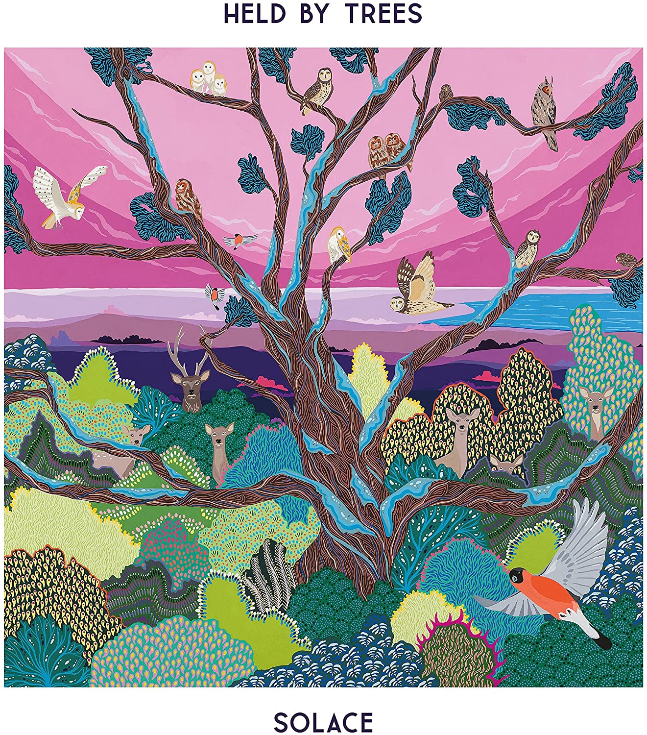 CD cover: colorful illustration of trees, birds, and deer in a landscape.