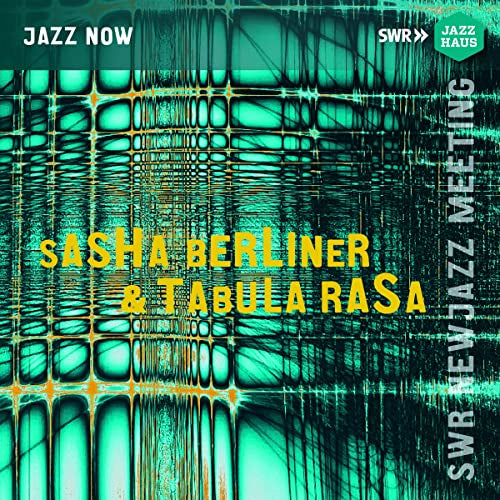 CD cover for Sasha Berliner & Tabula Rasa, abstract teal design.