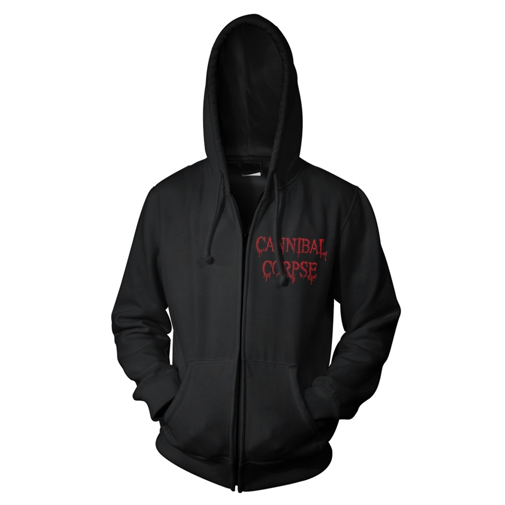 Cannibal Corpse Red Before Black Hooded Zip Black XXL